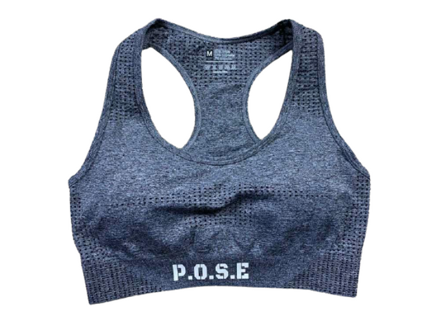 P.O.S.E Endurance Seamless Grey Sports Bra