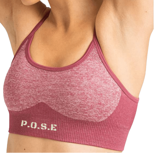 P.O.S.E Zeal Seamless Gym Sport Bra/Crop Top